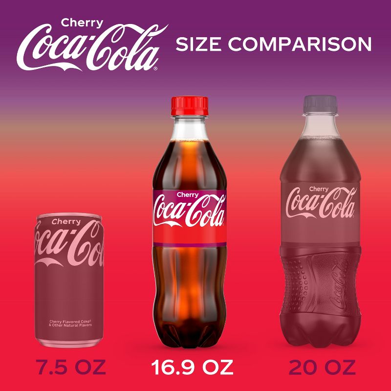 Coca-Cola Cherry - 6pk/16.9 fl oz Bottles, 5 of 10