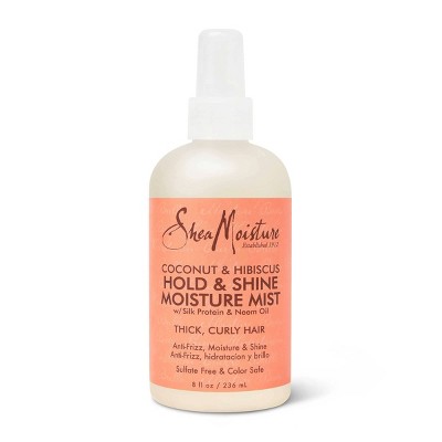 SheaMoisture Hold and Shine Moisture Mist for Thick Curly Hair Coconut and Hibiscus - 8 fl oz