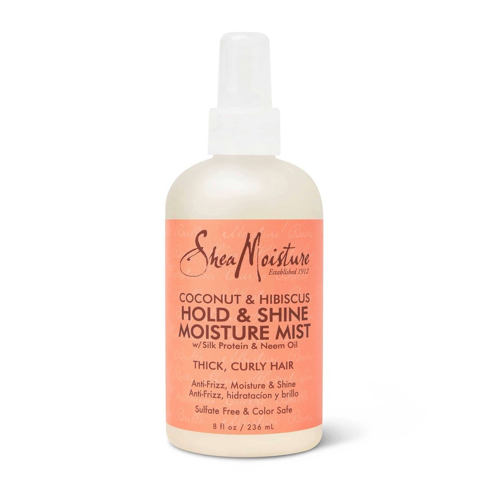 Photos - Hair Styling Product Shea Moisture SheaMoisture Hold and Shine Moisture Mist for Thick Curly Hair Coconut and 