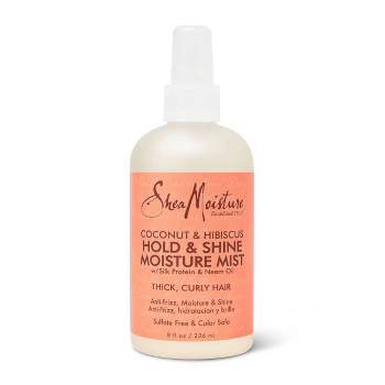 SheaMoisture Hold and Shine Moisture Mist for Thick Curly Hair Coconut and Hibiscus - 8 fl oz