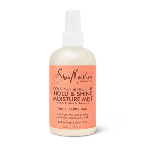 SheaMoisture Hold and Shine Moisture Mist for Thick Curly Hair Coconut and Hibiscus - 8 fl oz - image 1 of 4