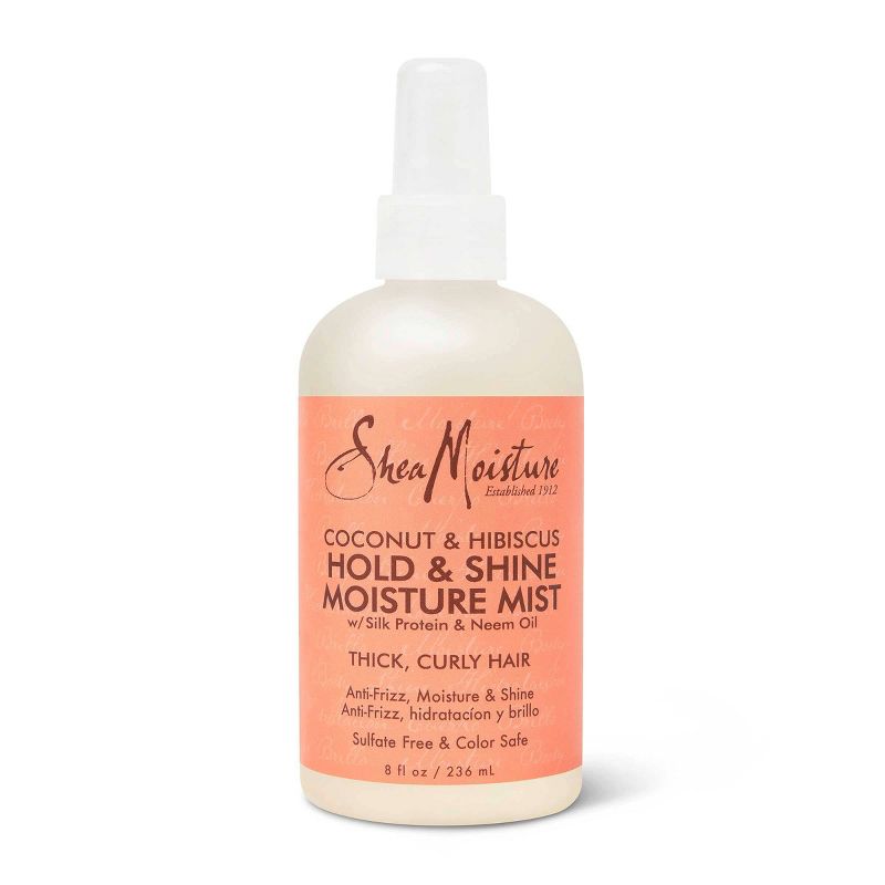 SheaMoisture Hold and Shine Moisture Mist for Thick Curly Hair Coconut and Hibiscus - 8 fl oz, 1 of 16