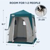 EAGLE PEAK 6x6 Pop Up Privacy Tent with Ground Mat, Photoshoots or Toilet Shelters - 3 of 4