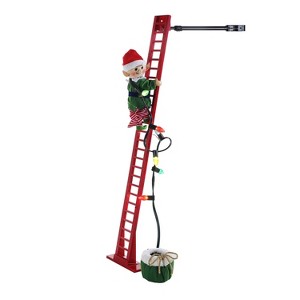 Mr. Christmas Mr. Christmas Animated and Musical Climbing Elf with Light Strand Decoration - 1 of 2