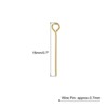 Unique Bargains DIY Craft Necklaces Bracelets Earrings Jewelry Making Iron 21 Gauge Eye Pins 200 Pcs - 2 of 4