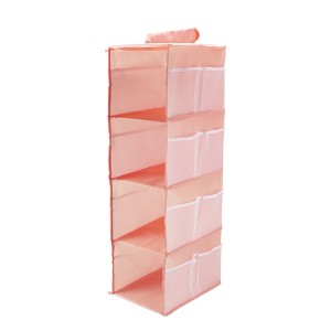 Unique Bargains 4-Shelf Closet Hanging Organizer with Magic Tapes - 1 of 4