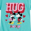 Girls' - Disney - Mickey Minnie Hug Xoxo Fitted Short Sleeve Graphic T-Shirt - 2 of 4