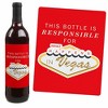Big Dot of Happiness Las Vegas - Casino Decorations for Women and Men - Wine Bottle Label Stickers - Set of 4 - image 3 of 4
