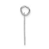 Black Bow Jewelry 14k White Gold, Madison Collection LG Classic Script Initial M Pendant - 2 of 4