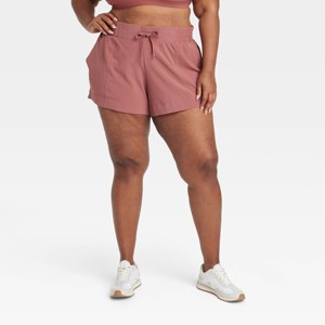 Women's Woven Mid-Rise Shorts 4" - All In Motion™ - 1 of 3