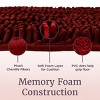 Lavish Home 2-Piece Chenille Memory Foam Bathroom Rugs Set - 3 of 4