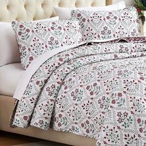 Southshore Fine Living, Holiday Collection Christmas Bedding Oversized Quilt Sets - 1 of 4