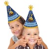 Big Dot of Happiness Construction Truck - Cone Happy Birthday Party Hats for Kids and Adults - Set of 8 (Standard Size) - 2 of 4