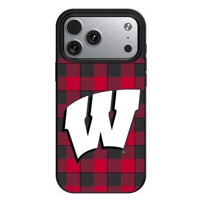 NCAA Big Ten Universities Plaid MagSafe Compatible Cell Phone Case for Apple iPhone 17 Series