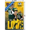 Trends International NFL Green Bay Packers - Jordan Love 24 Unframed Wall Poster Prints - 3 of 4