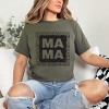Simply Sage Market Leopard Mama Square Short Sleeve Tee - M - Army Green - 2 of 4