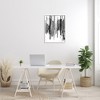 Stupell Industries Vertical Black Ink Strokes Abstract Watercolor Over White Framed Giclee Art - 2 of 4
