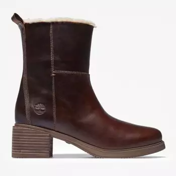 Oogverblindend smeren vloot Timberland Women's Dalston Vibe Warm Lined Winter Boots, Medium Brown  Full-grain, 9 : Target