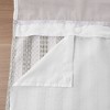 No Hook Plaid Waffle Shower Curtain with Snap-in Liner - 4 of 4