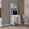 Okak Modern Sideboard Cabinet Freestanding Kitchen Pantry with 2 Doors and 5-tier Storage Shelve - 3 of 4