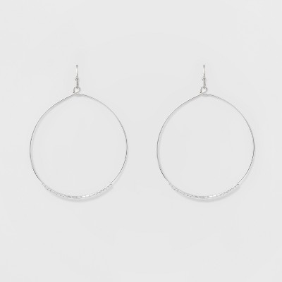 Hoop Earrings - A New Day™ Silver