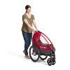 Radio Flyer Duoflex Bike Trailer to Stroller - Gray/Red/Black - 3 of 4
