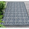 Liora Manne Carmel  Indoor/Outdoor Rug  Navy.. - 3 of 4