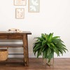 Nearly Natural 31-in Artificial Boston Fern in Patina Metal Planter with Stand - 4 of 4