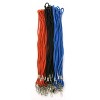 kemp Rope Lanyard - Soft Nylon Lanyards for ID Badges, 19” Long, 6 Warp Thickness Black pack 1 - 4 of 4