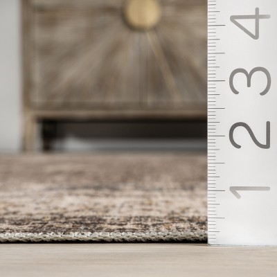 Lauren Liess X Rugsusa Rosewood Vintage Machine Washable Area Rug, 8