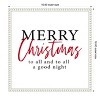 Amanti Art Merry Christmas to All Script2 by Amanti Art Portfolio Canvas Wall Art Print Framed - 2 of 4