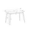 Writing Desk Mid Century Modern with Hutch and Open Storage for Home Office 43in Wide - 3irtyhousy - 4 of 4