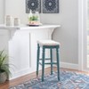 Marino Backless Barstool Wood - Linon - 2 of 4