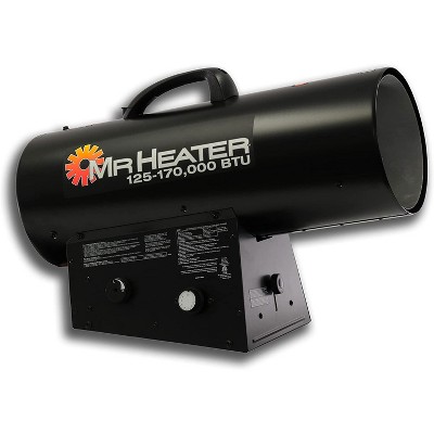 Mr. Heater Mh-f271400 170,000 Btu Portable Home Jobsite Forced Air Liquid  Propane Quiet Torpedo Space Heater With Thermostat Temperature Control :  Target