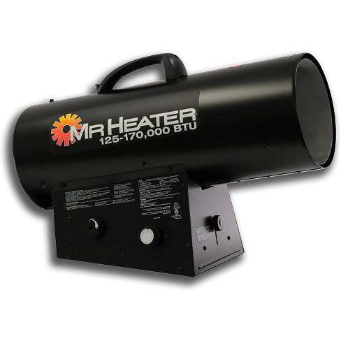 Mr. Heater Mh-f271400 170,000 Btu Portable Home Jobsite Forced Air Liquid  Propane Quiet Torpedo Space Heater With Thermostat Temperature Control :  Target