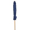 8.5 ft Outdoor Patio Umbrella with Tilt, Crank and Vent - Faux Woodgrain Finish - Solar - 4 of 4
