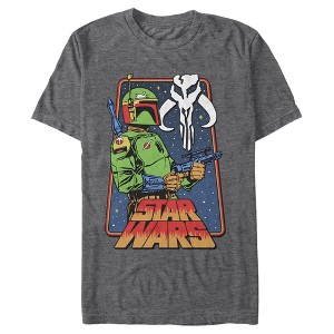 Men's Star Wars Vintage Boba Fett Frame T-Shirt - 1 of 4