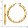 Black Bow Jewelry 4mm, 14k Yellow Gold Classic Round Hoop Earrings, 40mm (1 1/2 Inch) - 4 of 4