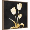 Amanti Art Yellow Stillness on Black by Michael Marcon Framed Canvas Wall Art - 3 of 4