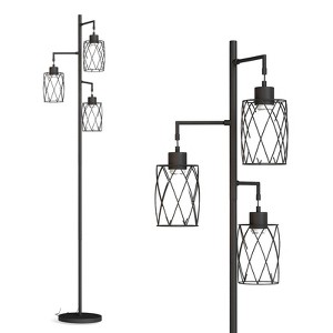 Dexmalle 67 Inch 3-Light Tree Floor Lamp with Foot Switch - 1 of 4