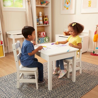 White Wooden Kids Table Target, Children S Wood Table And Chair Set