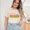 Simply Sage Market Women's Retro Boo Stripes Short Sleeve Graphic Tee - 2 of 4