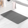 EcoSummer Quick Dry Diatomaceous Earth Bath Mat 23.6" x 15.4" Non-Slip Stone Shower Floor Mat Super Absorbent. - 2 of 4