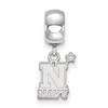 Black Bow Jewelry Sterling Silver Navy Midshipmen NCAA Bead Charm - 2 of 4