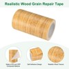 Unique Bargains Self Adhesive Wood Grain Design Durable Easy to Apply Repair Tape - 2 of 4