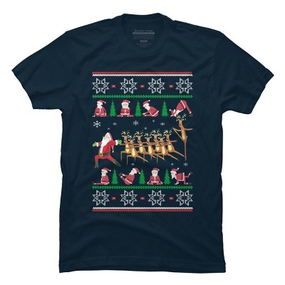Men's Design By Humans Yoga Christmas By sophialada T-Shirt