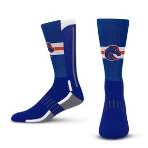 NCAA Boise State Broncos Streak Team Color Crew Socks - L - 1 of 3