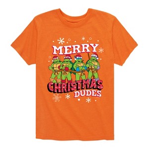 Boys' - Teenage Mutant Ninja Turtles - Merry Christmas Dude Short Sleeve Graphic T-Shirt - 1 of 4