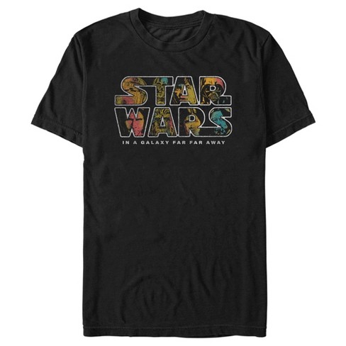 Men's Star Wars: A New Hope Faces Filled Logo T-shirt - Black - 3x ...