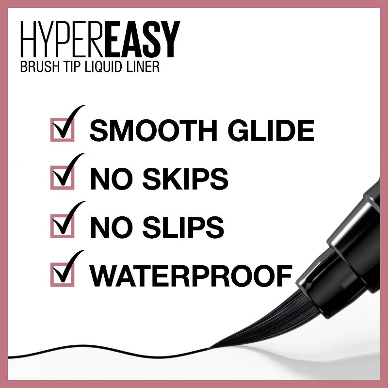 Maybelline Hyper Easy Liquid Pen Eyeliner - 0.018 fl oz, 4 of 10